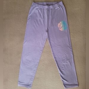 Gap Girl Light Purple "Good Vibes" Cropped Leggings Size XXL (14-16)